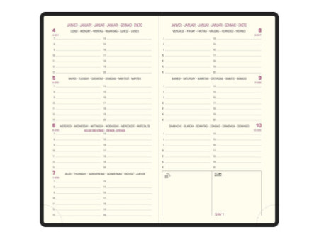 EXACOMPTA Agenda de poche Eurotime 16, 2026, Winner, assorti