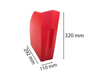 EXACOMPTA Porte-revues THE MAGAZINE, A4+, rouge carmin