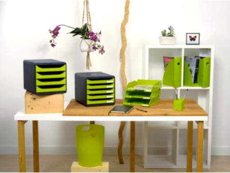 EXACOMPTA Corbeille à courrier COMBO MIDI, A4+, vert anis