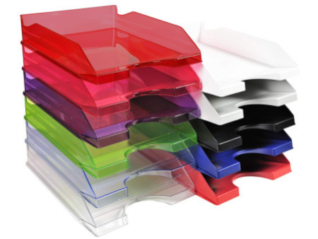 EXACOMPTA Corbeille à courrier ECOTRAY, A4+, noir