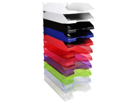 EXACOMPTA Corbeille à courrier ECOTRAY, A4+, bleu glacé