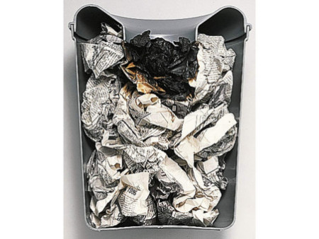 EXACOMPTA Corbeille à papier anti-feu, 15 litres, PP, granit