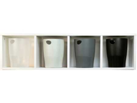 EXACOMPTA Corbeille à papier ECOBIN, 15 litres, noir