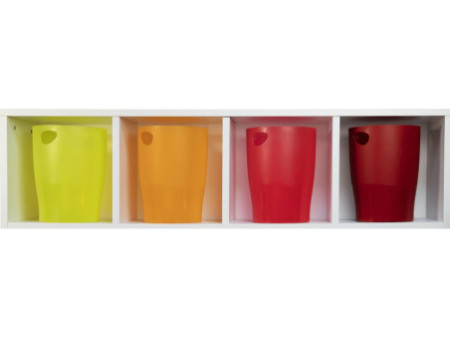 EXACOMPTA Corbeille à papier ECOBIN, 15 litres, rouge carmin