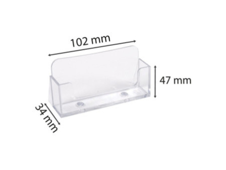EXACOMPTA Distributeur de cartes de visite, cristal