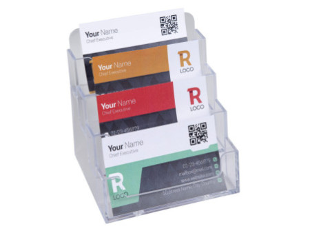 EXACOMPTA Distributeur de cartes de visite, cristal