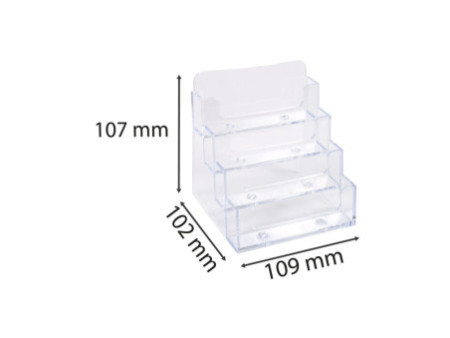 EXACOMPTA Distributeur de cartes de visite, cristal