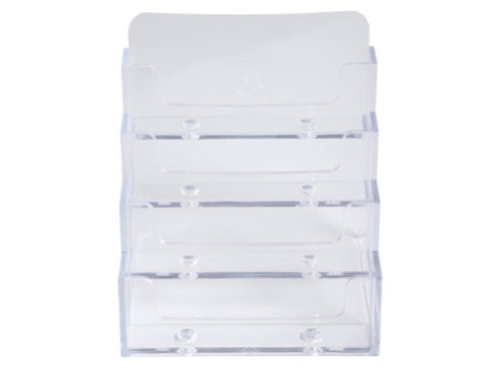 EXACOMPTA Distributeur de cartes de visite, cristal