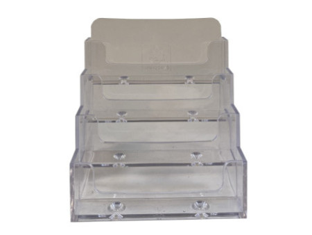 EXACOMPTA Distributeur de cartes de visite, cristal