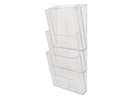 EXACOMPTA Distributeur de prospectus, A4 portrait, cristal