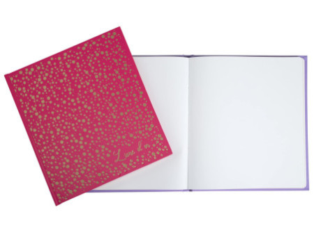 EXACOMPTA Livre d'or Plum, 210 x 190 mm, framboise / doré