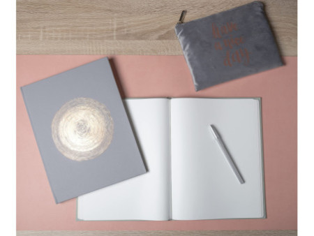EXACOMPTA Livre d'Or 'Ellipse', 220 x 270 mm, gris