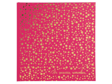 EXACOMPTA Album photos Plum, 250 x 250 mm, framboise/doré