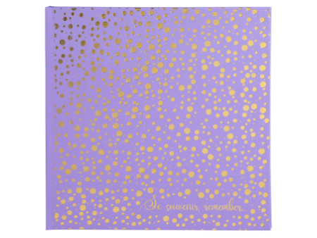 EXACOMPTA Album photos Plum, 250 x 250 mm, violet/doré