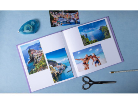 EXACOMPTA Album photos Plum, 250 x 250 mm, violet/doré