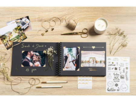 EXACOMPTA Kit de scrapbooking SCRAP ADDICT, kraft brun