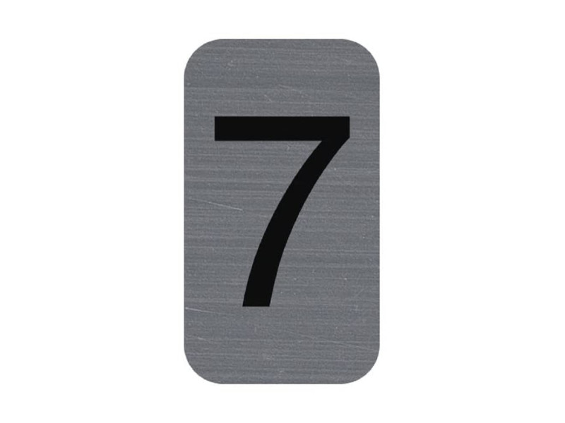 EXACOMPTA Plaque de signalisation chiffres '7', 25 x 44 mm