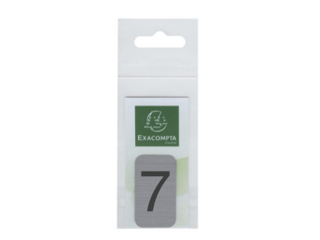 EXACOMPTA Plaque de signalisation chiffres '7', 25 x 44 mm