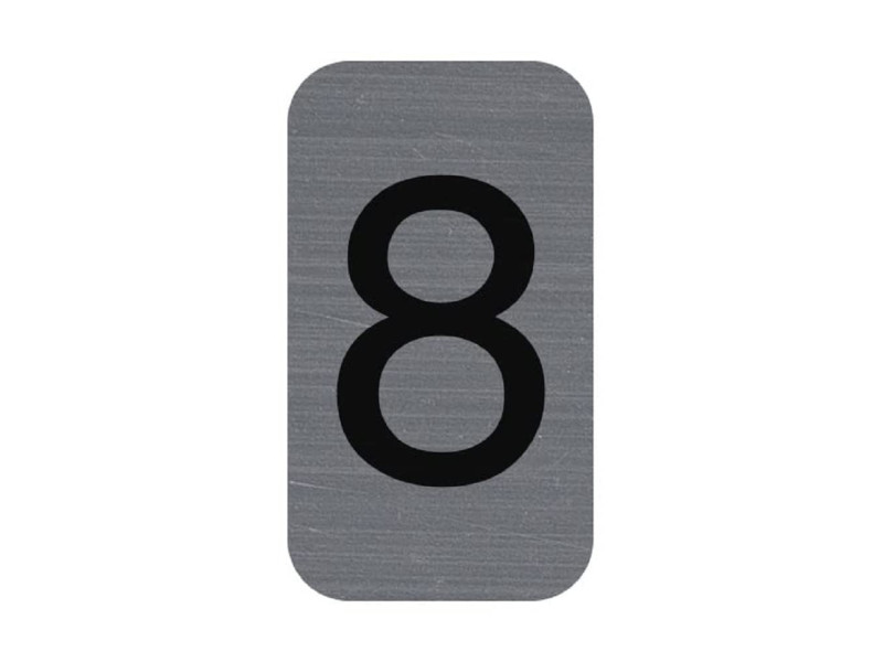 EXACOMPTA Plaque de signalisation chiffres '8', 25 x 44 mm