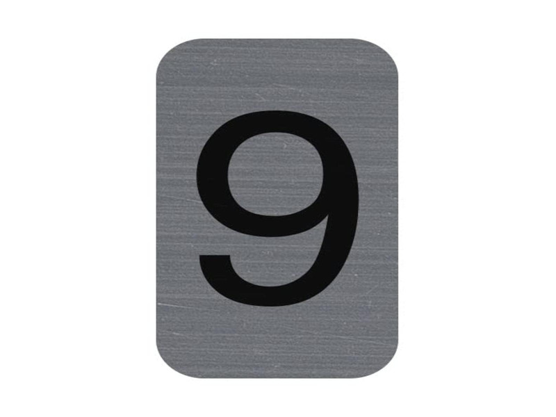 EXACOMPTA Plaque de signalisation chiffres '9', 25 x 44 mm