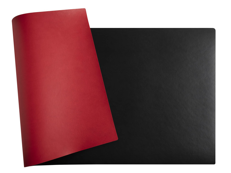 EXACOMPTA Sous-mains, 350 x 600 mm, noir / rouge