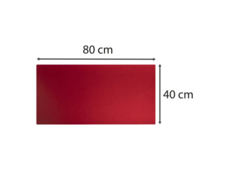 EXACOMPTA Sous-mains, 400 x 800 mm, noir / rouge