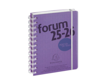 EXACOMPTA Agenda scolaire Forum Linicolor, 2025/2026, violet