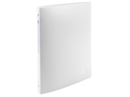EXACOMPTA Classeur souple, PP, 4 anneaux, A4, blanc