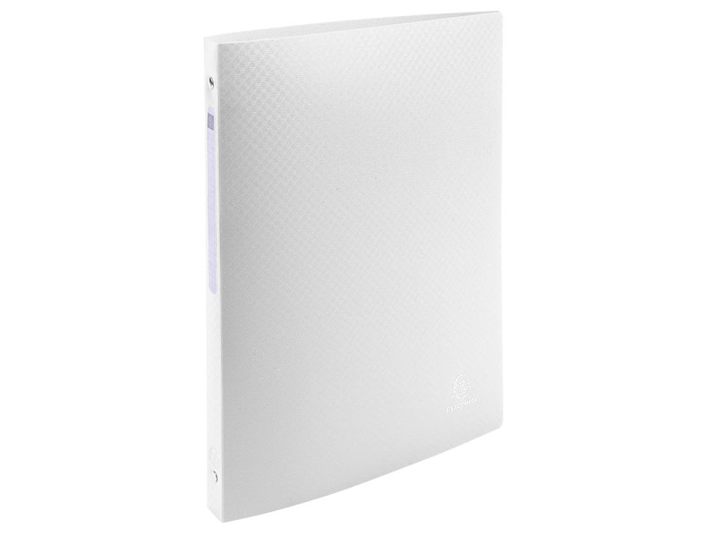 EXACOMPTA Classeur souple, PP, 4 anneaux, A4, blanc