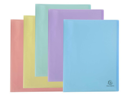 EXACOMPTA Protège-documents Chromaline Pastel, 50 pochettes