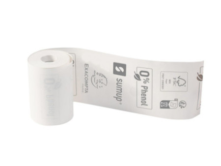 EXACOMPTA Bobine pour ticket CB SumUp, 57 mm x 9 mm, blanc