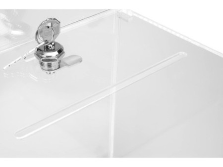 EXACOMPTA Urne, en acrylique, fermable à clé, transparent