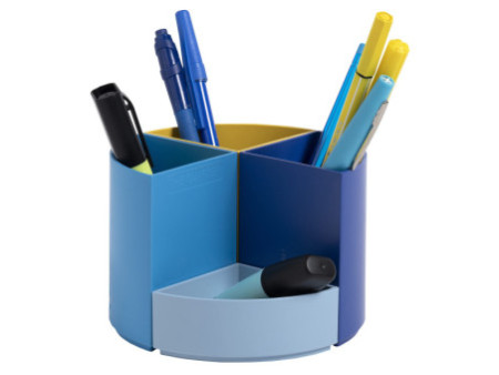 EXACOMPTA Multipot à crayons THE QUARTER Bee Blue, assorti