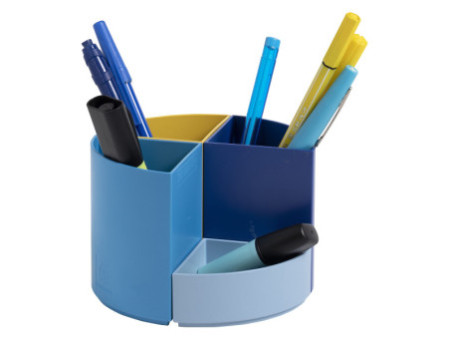 EXACOMPTA Multipot à crayons THE QUARTER Bee Blue, assorti