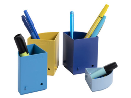 EXACOMPTA Multipot à crayons THE QUARTER Bee Blue, assorti