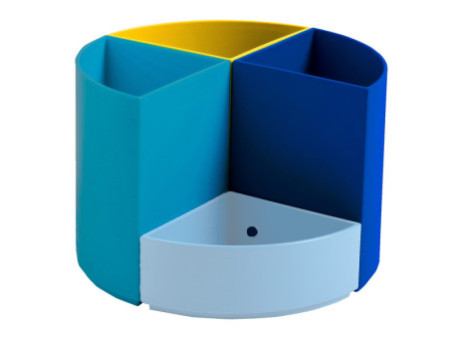 EXACOMPTA Multipot à crayons THE QUARTER Bee Blue, assorti