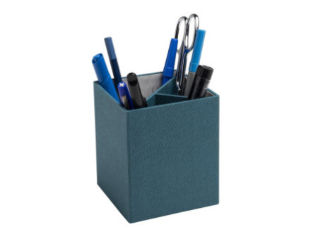 EXACOMPTA Pot à crayons Office by Me, 3 compartiments, bleu