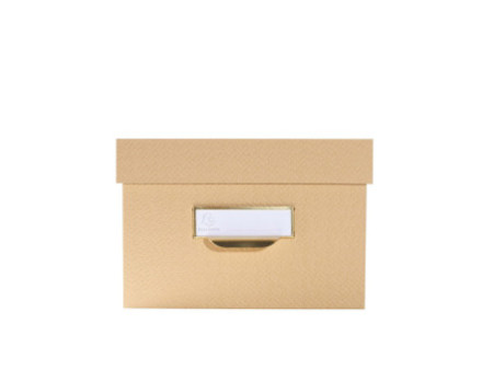 EXACOMPTA Lot de 3 boîtes gigogne Office by Me, beige
