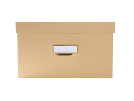 EXACOMPTA Lot de 3 boîtes gigogne Office by Me, beige
