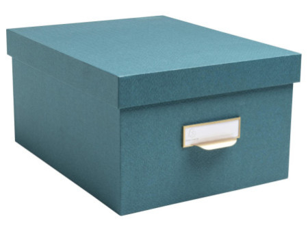 EXACOMPTA Lot de 3 boîtes gigogne Office by Me, bleu canard