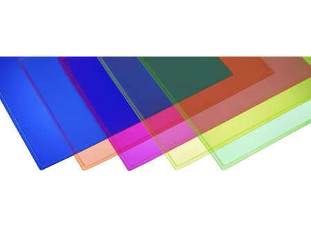 Läufer Sous-main DURELLA TRANSLUCIDE FLUO, bleu