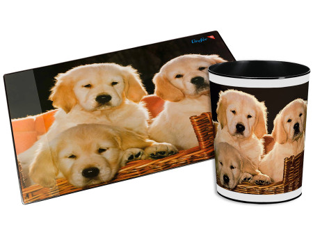 Läufer Corbeille à papier 'chiens'