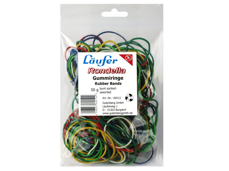 Läufer Bracelets élastiques RONDELLA en sachet, assorti,50 g