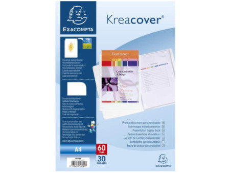 EXACOMPTA Protège-documents Kreacover, A4, 30 pochettes