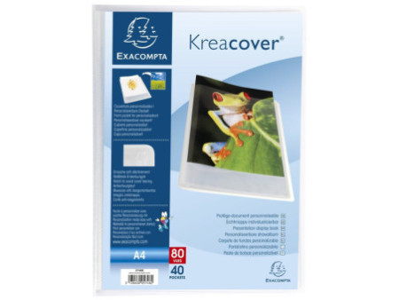 EXACOMPTA Protège-documents Kreacover, A4, PP, blanc