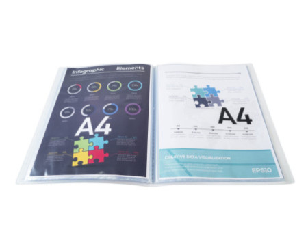 EXACOMPTA Protège-documents Kreacover, A4, PP, blanc