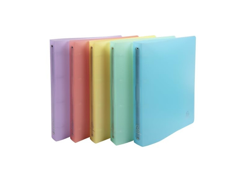 EXACOMPTA Classeur à anneaux Chromaline, 4 anneaux, assorti