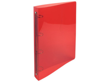 EXACOMPTA Classeur à anneaux, PP, 4 anneaux, A4, assorti