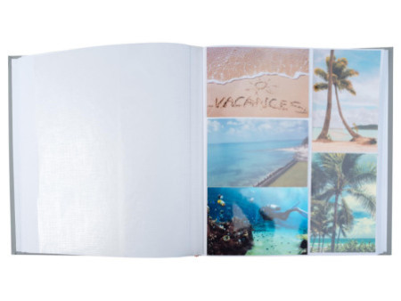 EXACOMPTA Album photo AutentiK, 290 x 320 mm, bleu gris
