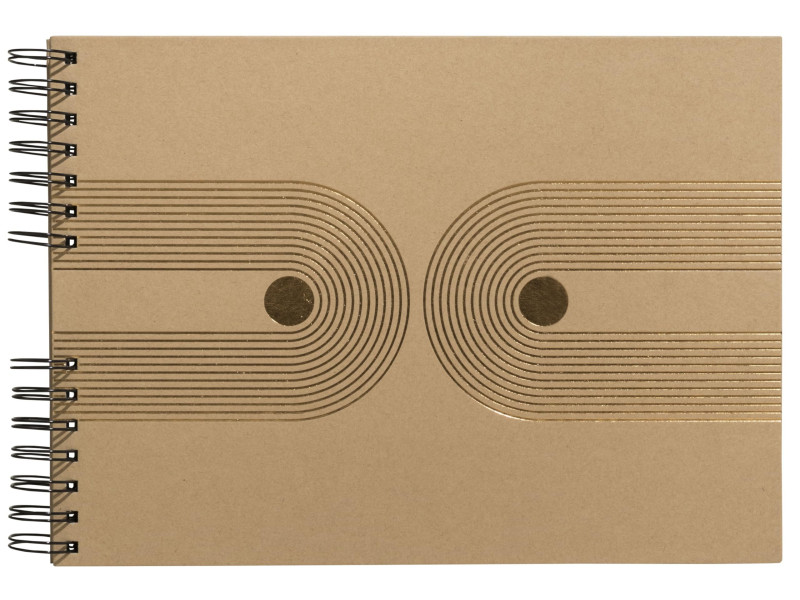 EXACOMPTA Album photo à spirale Graphik, 320 x 220 mm, kraft